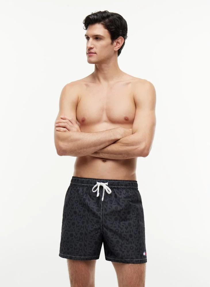 Heritage Print Mid Length Swim Shorts